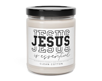 Jesus Is Essential Candle, Gift for Her, Best Friend Gift, Perfect Christmas Gift