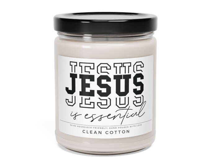 Jesus Is Essential Candle, Gift for Her, Best Friend Gift, Perfect Christmas Gift