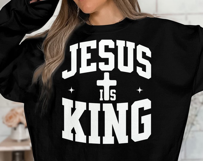 Jesus is King Shirt Jesus is King Tshirt Christian Merch Bible Verse Shirt Christian Streetwear Faith Based Apparel Religious Apparel Gifts