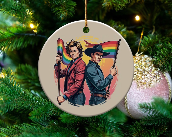 Western Style Characters Illustrative Ornament, Unique Decorative Art for Homes, Women's Cowboy Theme with Vibrant Rainbow Colors