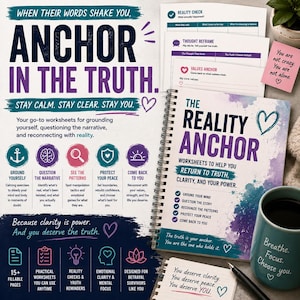 Betrayal Trauma Memory Workbook: The Reality Anchor Printable & Fillable PDF