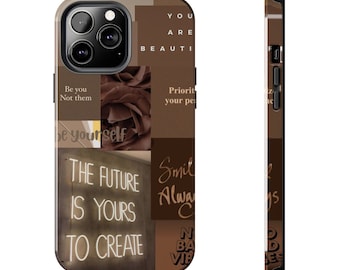 Tough Phone Cases Black Girl Collage Motivation