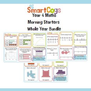 Pack d&#39;année entière pour débutants en mathématiques de 4e année