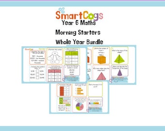 Year 6 Maths Starters Whole Year Bundle