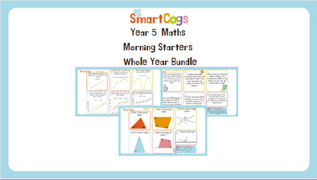 Year 5 Maths Starters Whole Year Bundle - Etsy