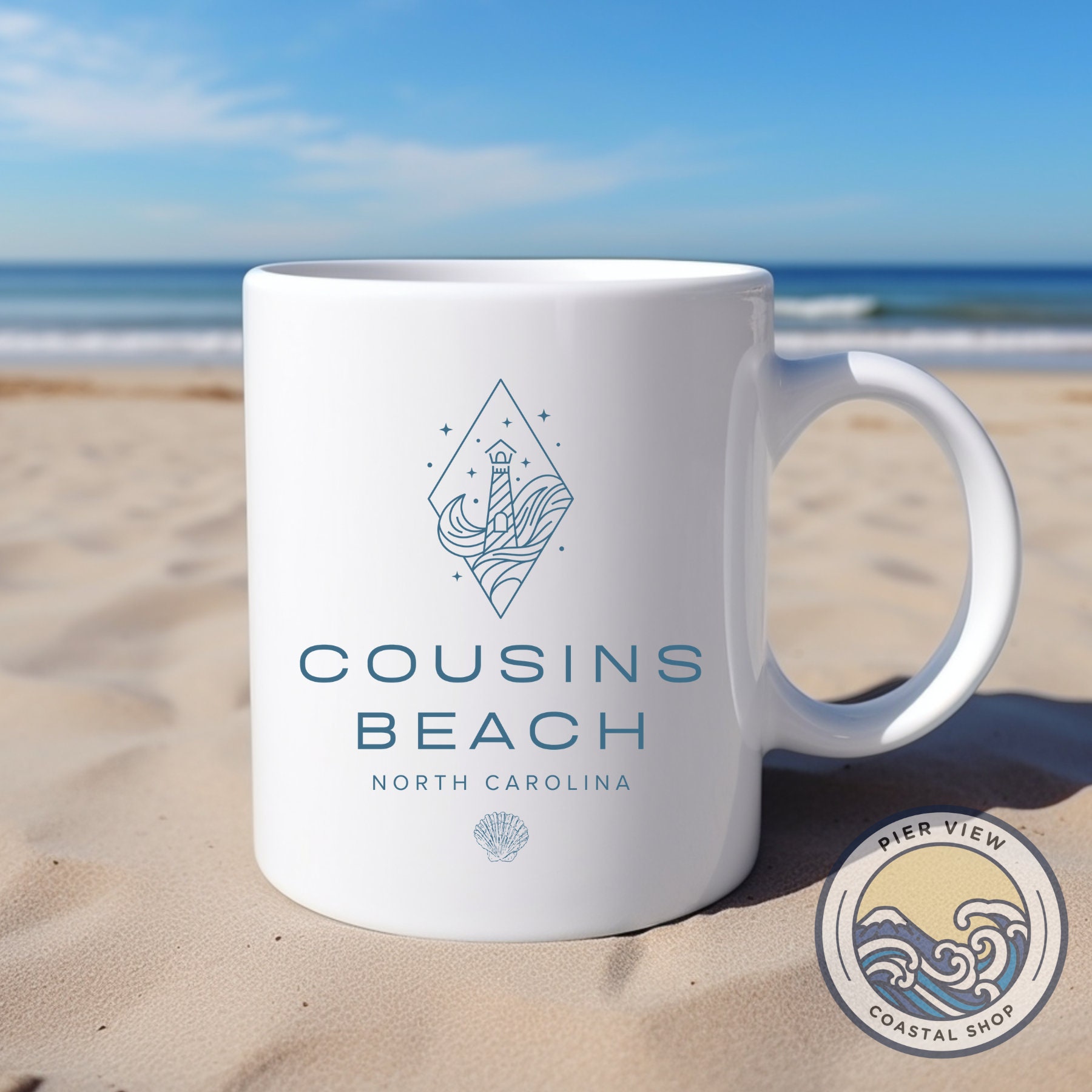 The summer i turned pretty inspired cousins beach glass cup! handmade