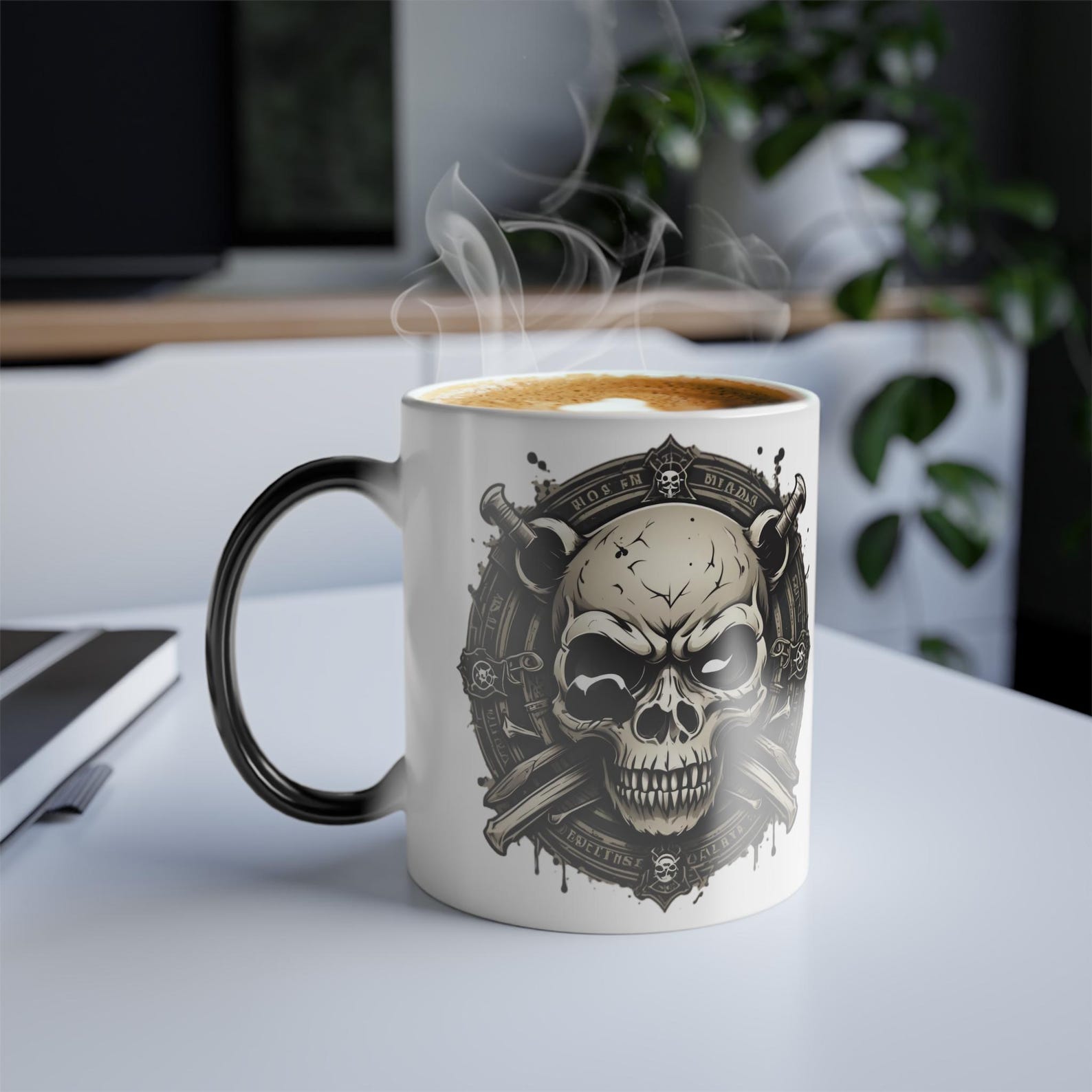 Pirate Panda Skull with Rue Color Morphing Mug
