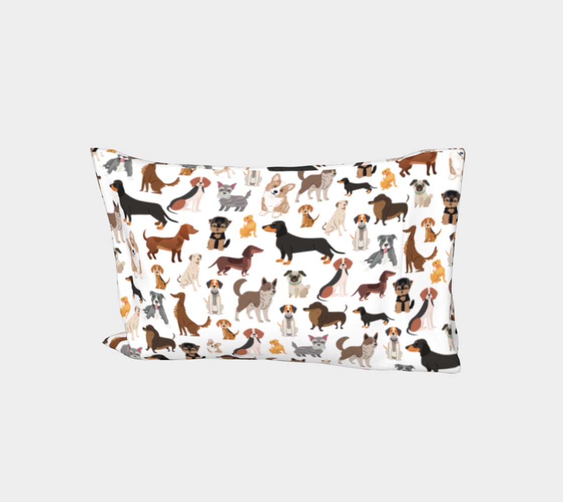 Dog Themed Pillowcase, Dog Lover Pillowcase, Personalized Gift Etsy