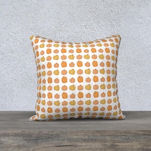 18" x 18" | Pumpkin Throw Pillow | Fall Throw Pillow | Autumn Decor