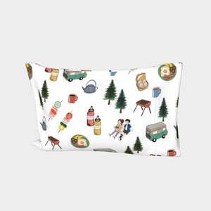 Camping Pillowcase, Kids Pillowcase, Campfire Pillowcase