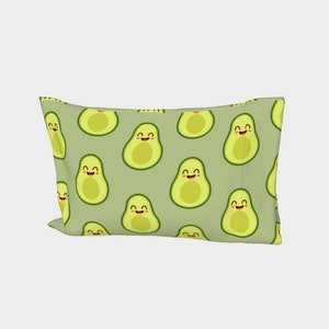 Avocado Themed Pillowcase, Avocado Lovers, Avocado Gift Idea