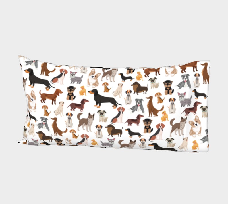 Dog Themed Pillowcase, Dog Lover Pillowcase, Personalized Gift Etsy