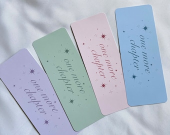 One More Chapter Bookmarks | 4 Color Options