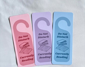 Do Not Disturb Bookmark| Pink | Purple | Blue