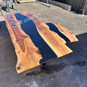 カスタムエポキシテーブル、ライブエッジデスク、木製スラブ、マジックザギャザリング、ラウンドコーヒーテーブル、ラスティックコーヒーテーブル、ウォールナットダイニングテーブル、コンソール