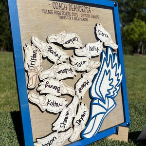 Track and Field Coach Thank You Gift Drop Box Frame, Track and Field ...