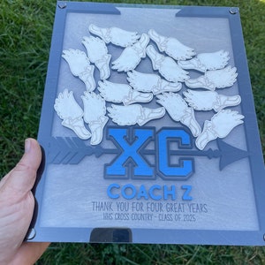 Custom Cross Country Coach Thank You Plaque, Cross Country Coach ...