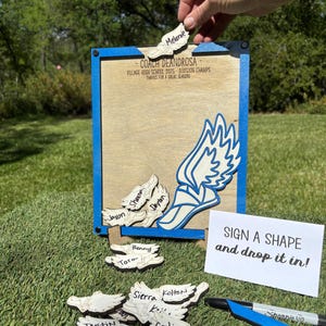 Track and Field Coach Thank You Gift Drop Box Frame, Track and Field ...