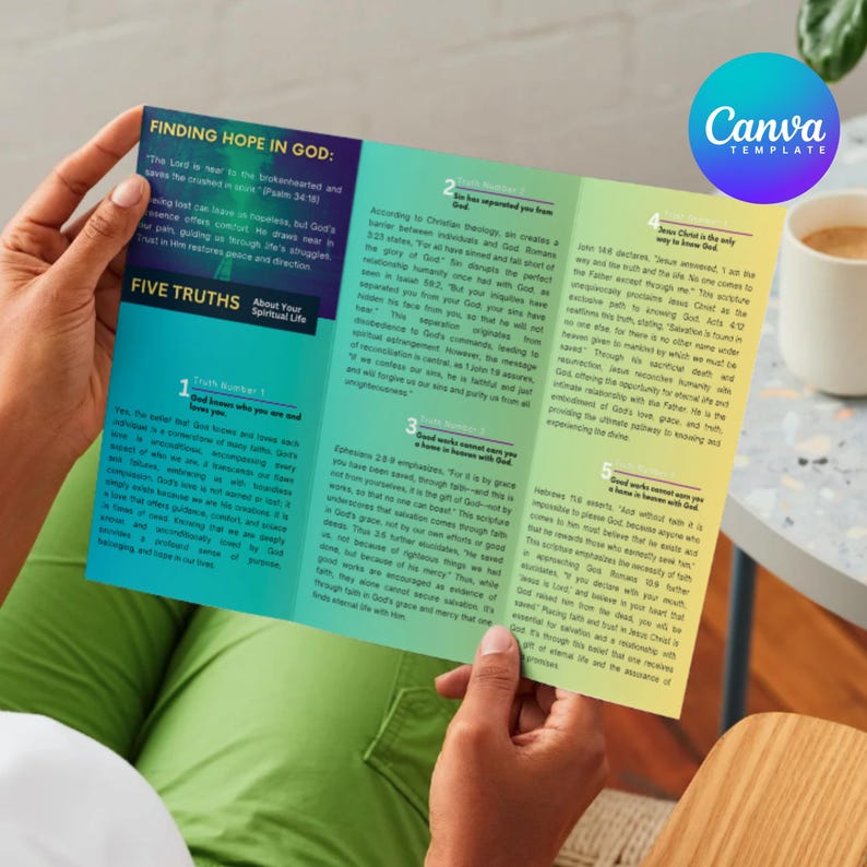 DIY Church Trifold Evangelism Tract, Salvation Tract Printable ...