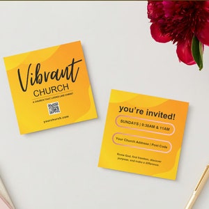 DIY Church Invite Card, Instant download Tools Christian Printable, Canva Users