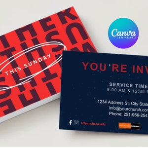 DIY Church Invite Card Template