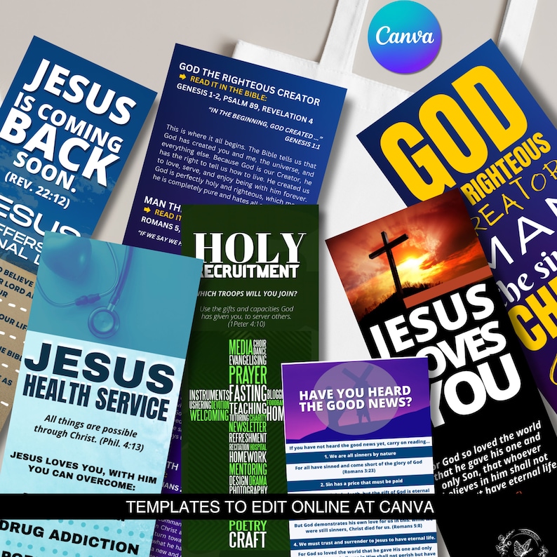 DIY Church Evangelism Tract, Salvation Tract Printable, Customisable Tract, Canva Edit Instant ...