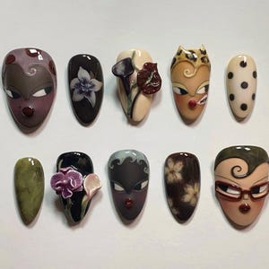 Face press ons - Etsy.de