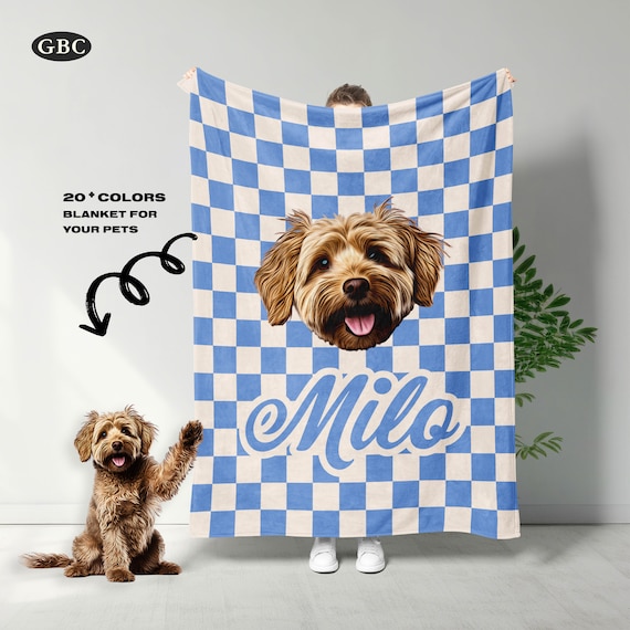 Pet Blanket Dog Name Blanket Custom Dog Blanket Personalized Dog Blanket Pet Gift Personalized Blanket Monogram Puppy Blanket Dog Mom Gift