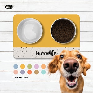 Personalized Dog Mats,Feeding Mat, Custom Pet Placemat, Dog Food Mat, Custom Dog Bowl Mat Personalized Pet Mat, Dog Lover Gift