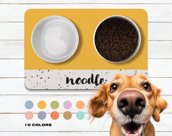 Personalized Dog Mats,Feeding Mat, Custom Pet Placemat, Dog Food Mat, Custom Dog Bowl Mat Personalized Pet Mat, Dog Lover Gift