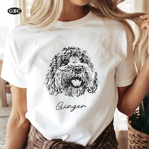 Custom Pet Shirt Pet Photo Name Custom Dog Shirt Personalized Cat Shirt Comfort Colors Cat Tee, Custom Dog Tshirt Custom Pet Portrait Gifts