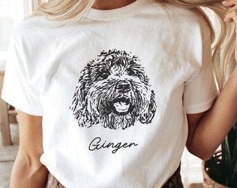 Custom Pet Shirt Pet Photo Name Custom Dog Shirt Personalized Cat Shirt Comfort Colors Cat Tee, Custom Dog Tshirt Custom Pet Portrait Gifts