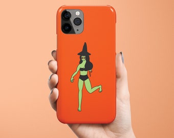 Halloween iPhone Case, Witches, Spooky Ghost Horror Art for iPhone 14 Pro Max 11 12 13 XS Max XR Plus 8 Plus Samsung S21, S22,S23 Plus Ultra