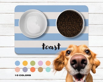 Tapete de tigela para cachorro, tapete de alimentação de cachorro personalizado, tapete de animal de estimação personalizado para tigela de água de comida, tapete de cachorro, tapete de gato, jogo americano personalizado, presente de filhote de cachorro personalizado