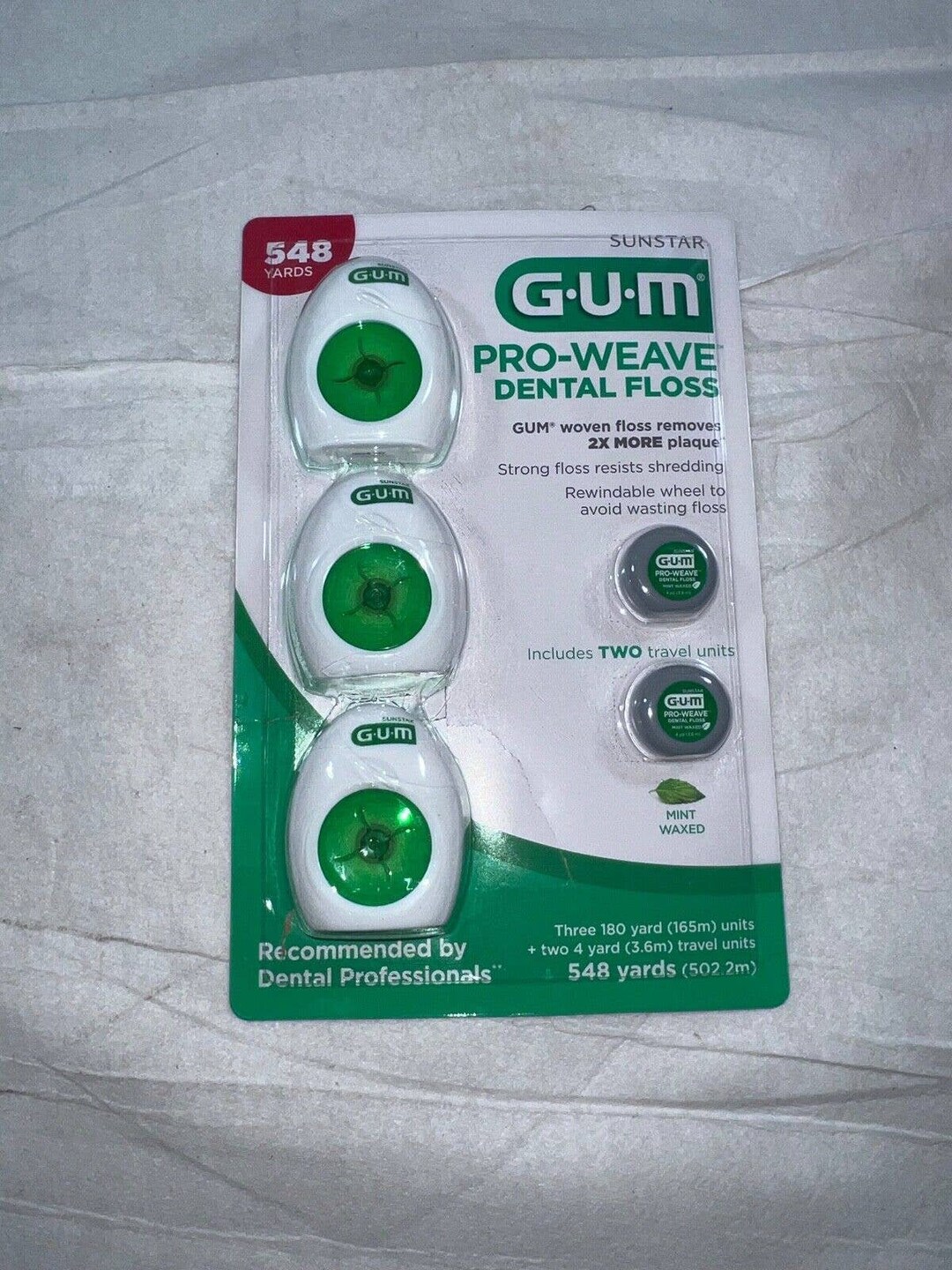 GUM Expanding Dental Floss Gum Pro Weave Dental Floss 3 Etsy