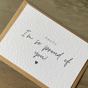 Im So Proud of You card, Simple note card, Postcard style note card Bild 1