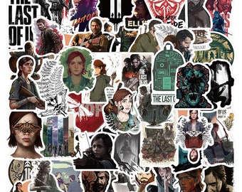 50 The Last Of Us Stickers Sheet For Laptop/WaterBottle/Kindle/SkateBoard/Luggage/NoteBook WaterProof Vinyl Sticker