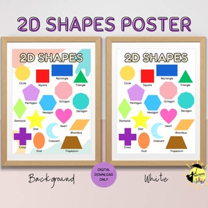 2D Shapes Poster