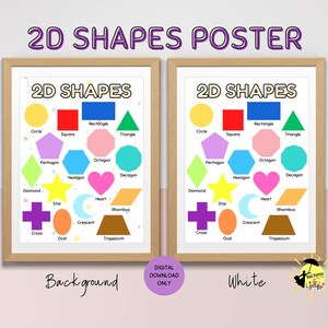 2D Shapes Poster