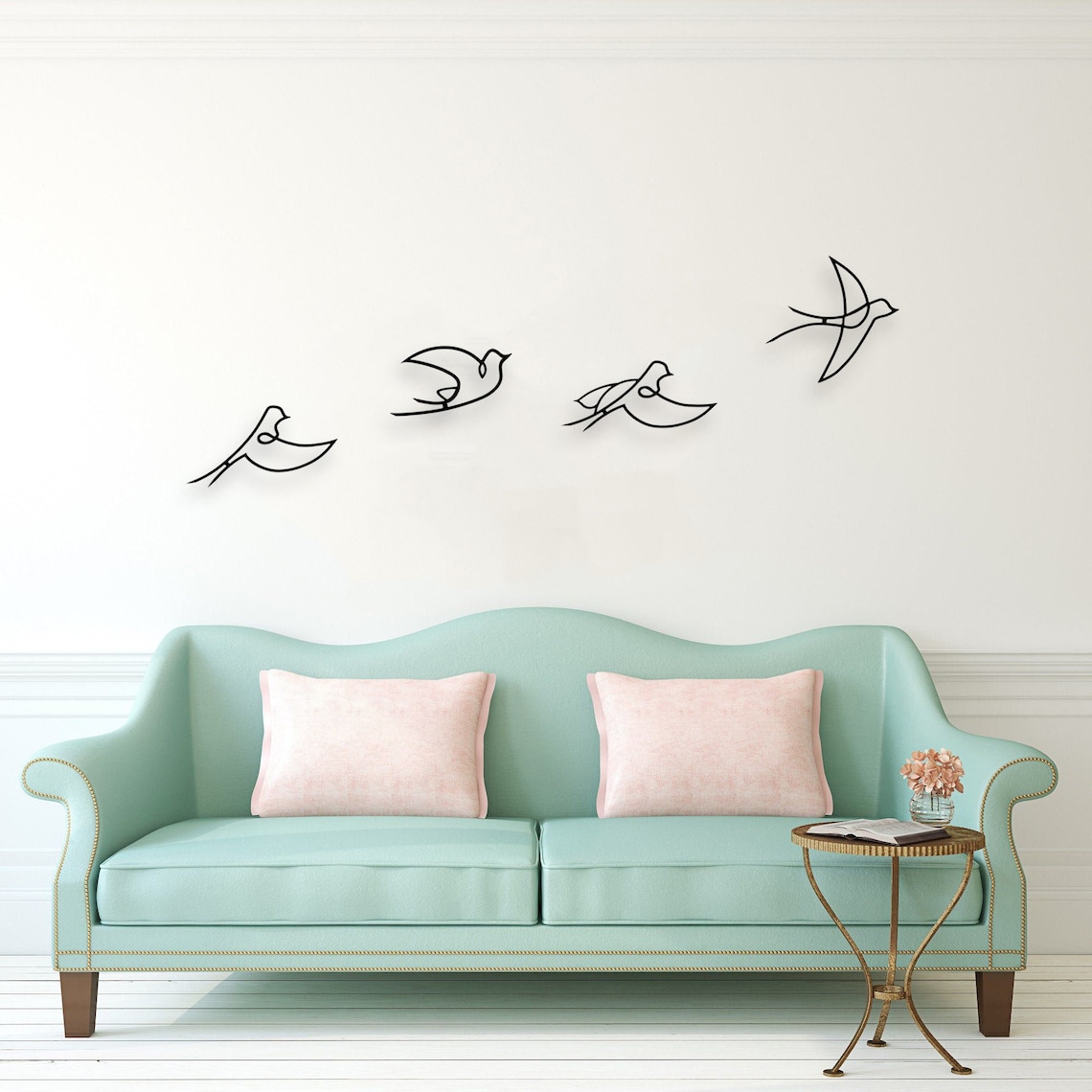 Birds Metal Wall Decor Metal Wall Art Housewarming Gift Large Wall