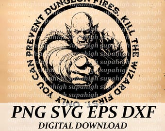 Private use only. Only you can prevent dungeon fires.  Svg Png Eps Dxf transparent background, DnD Funny Logo DnD svg, TTRPG svg,RPG svg,
