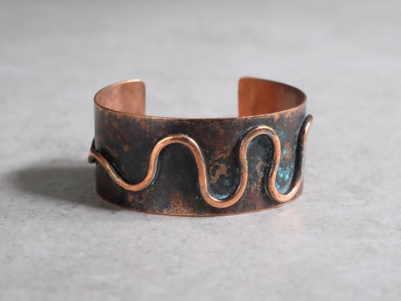 Small hand woven copper bracelet – Metallic Weaver
