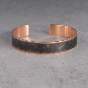 Men&#39;s copper bracelet, black patina bracelet, hand forged copper jewelry, stylish men&#39;s bracelet, bracelet for him