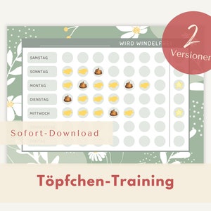 Tabela de recompensas para o treinamento do penico | sem fraldas com adesivos | ficar seco | Planejador de banheiro Montessori | PDF | Baixar | Para impressão