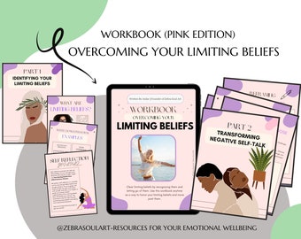 Overcoming Limiting Beliefs Workbook - Instant Download. Learn to be mindful of your thoughts and to overcome your limiting beliefs