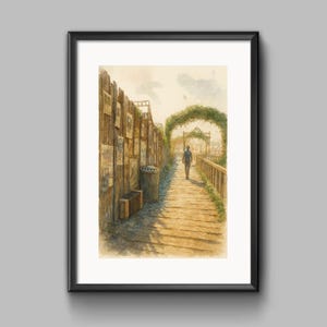 Affiche aquarelle A4 Clair Obscur Expedition 33 - Art personnalisé réalisé par des fans - Papier de haute qualité [S2-030]