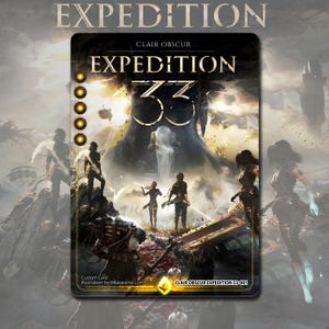 Carte TCG Clair Obscur Expedition 33 - Carte personnalisée de fan - Licence officielle Bazaverse - Cadeau pour les joueurs de JRPG