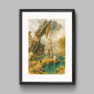 Poster Stampa A4 Acquarello Clair Obscur Expedition 33 - Custom Fan Made Fan Art - Carta di Altissima Qualità [S2-002]