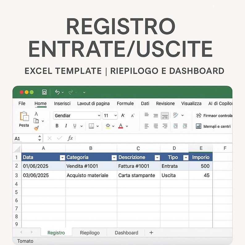 Expense Register Format Income/expense Register Excel | Financial Template With Monthly Summary ...