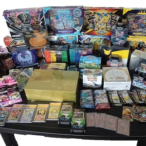 SUPER Myster Box themed Pokemon TCG Card Game Japanese! Graded Cards + Gadgets